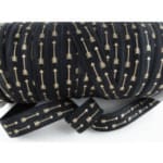 Golden Arrows Black- Elastisches Einfassband