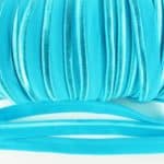 Paspelband elastisch 10 mm doppelseitig (matt & glänzend) - TÜRKIS