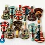 Holz Buttons- Guitar