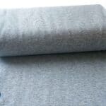 Bündchenstrick- hellgrau meliert