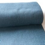 Bündchenstrick grob - blau/grau