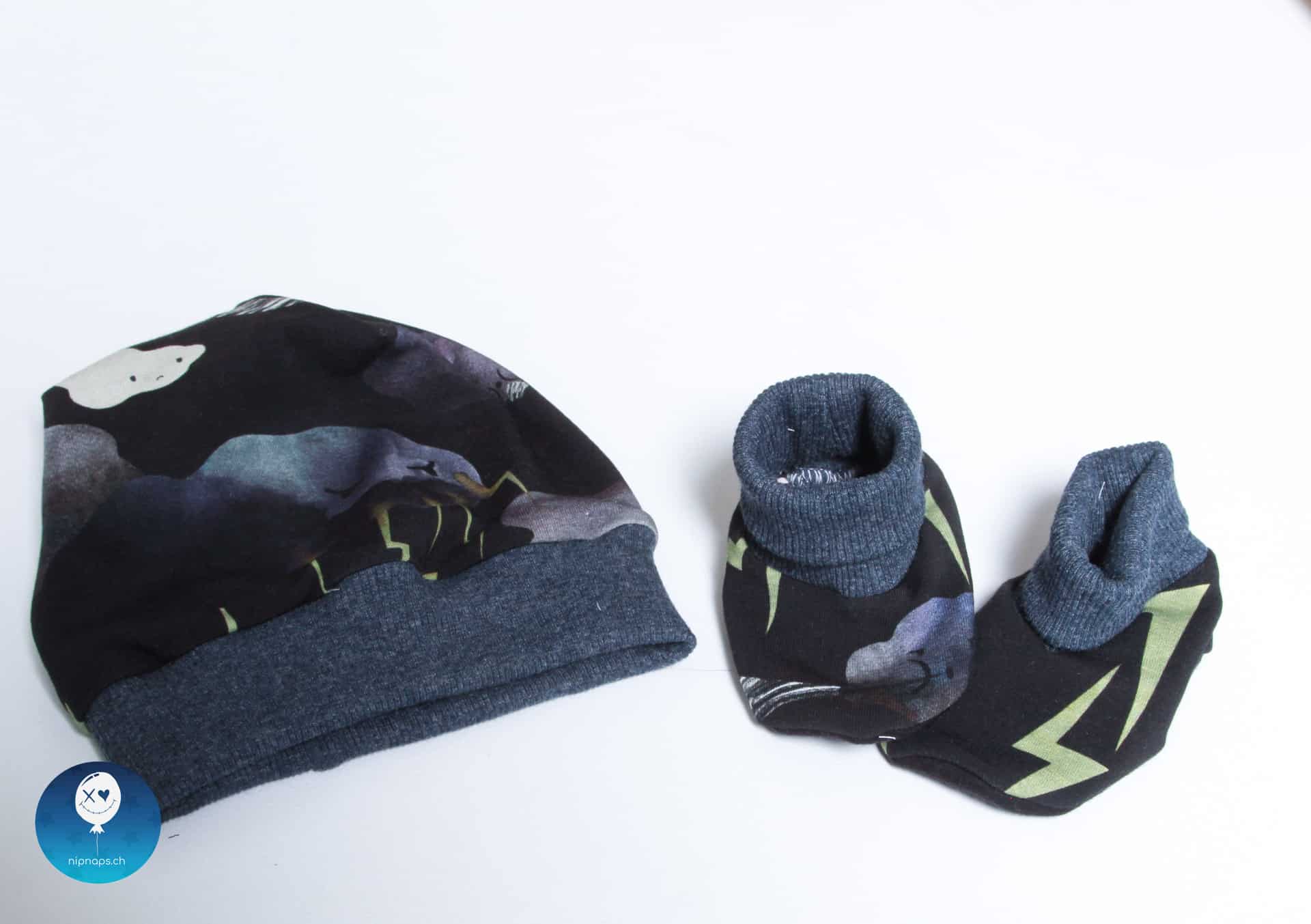 Babybooties mit Beanie – Bild 2