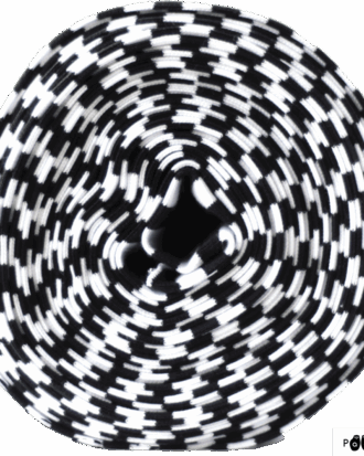 Rib striped black/white