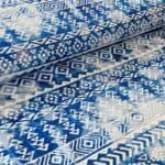 Oxford waterproof R-PET- aztec denim