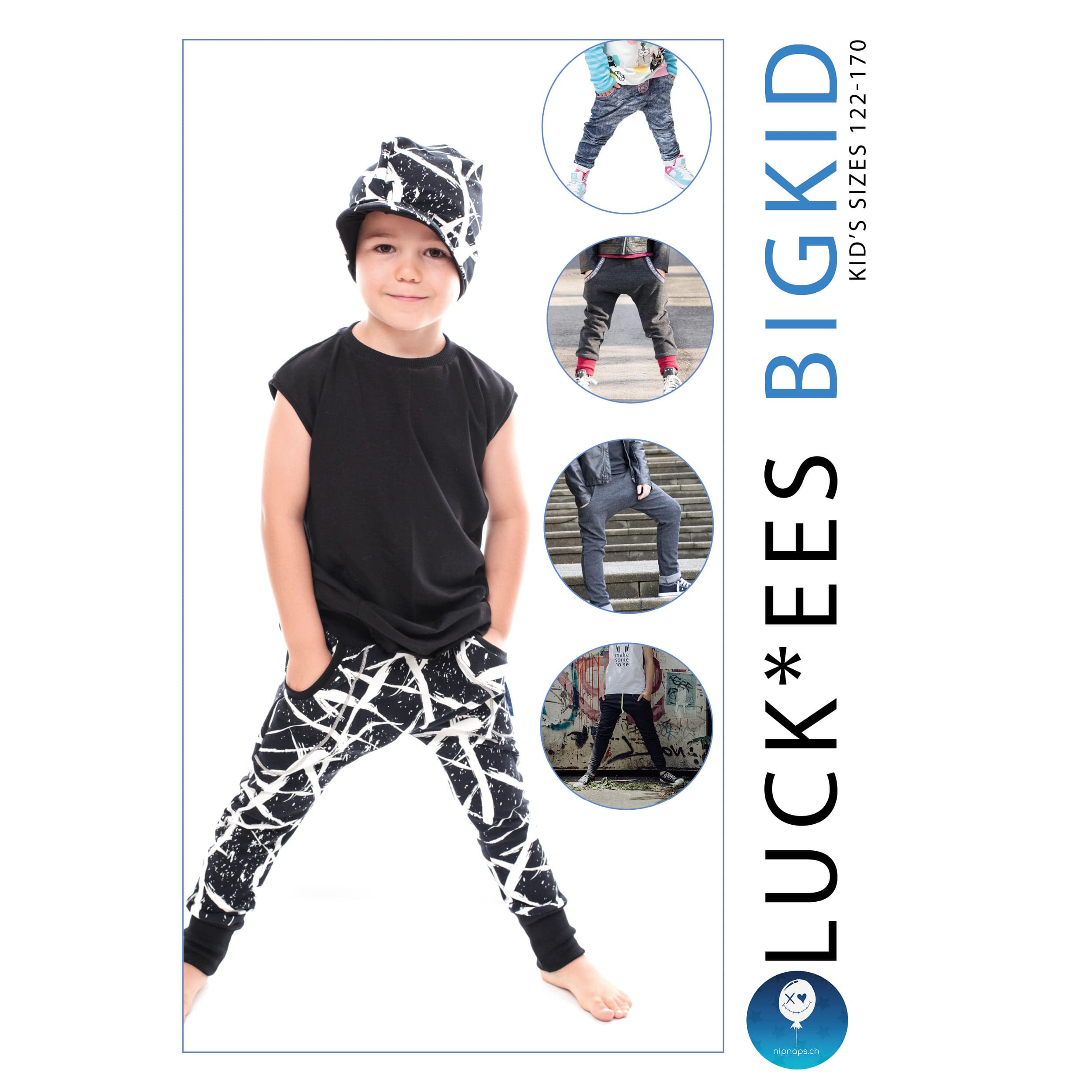 Papierschnitt big kid Luck*ees Grösse 116-170