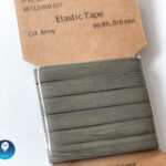 3 Meter Gummiband 10mm, khaki