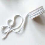 Paspelband Lurex beige/silber10mm