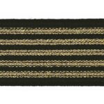 Gummiband Gold/Schwarz 40mm