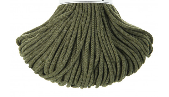 Weiche Baumwollkordel 5mm - Avocado