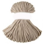 Weiche Baumwollkordel 5mm - Beige