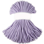 Weiche Baumwollkordel 5mm - Lavendel