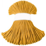 Weiche Baumwollkordel 5mm Senf