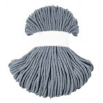 Weiche Baumwollkordel 5mm grau