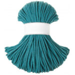 Weiche Baumwollkordel 5mm in teal