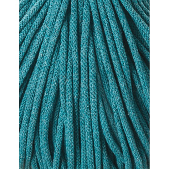 Weiche Baumwollkordel 5mm in teal – Bild 2