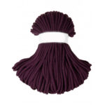 Weiche Baumwollkordel 9mm -Blackberry