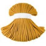 Weiche Baumwollkordel 9mm -Mustard