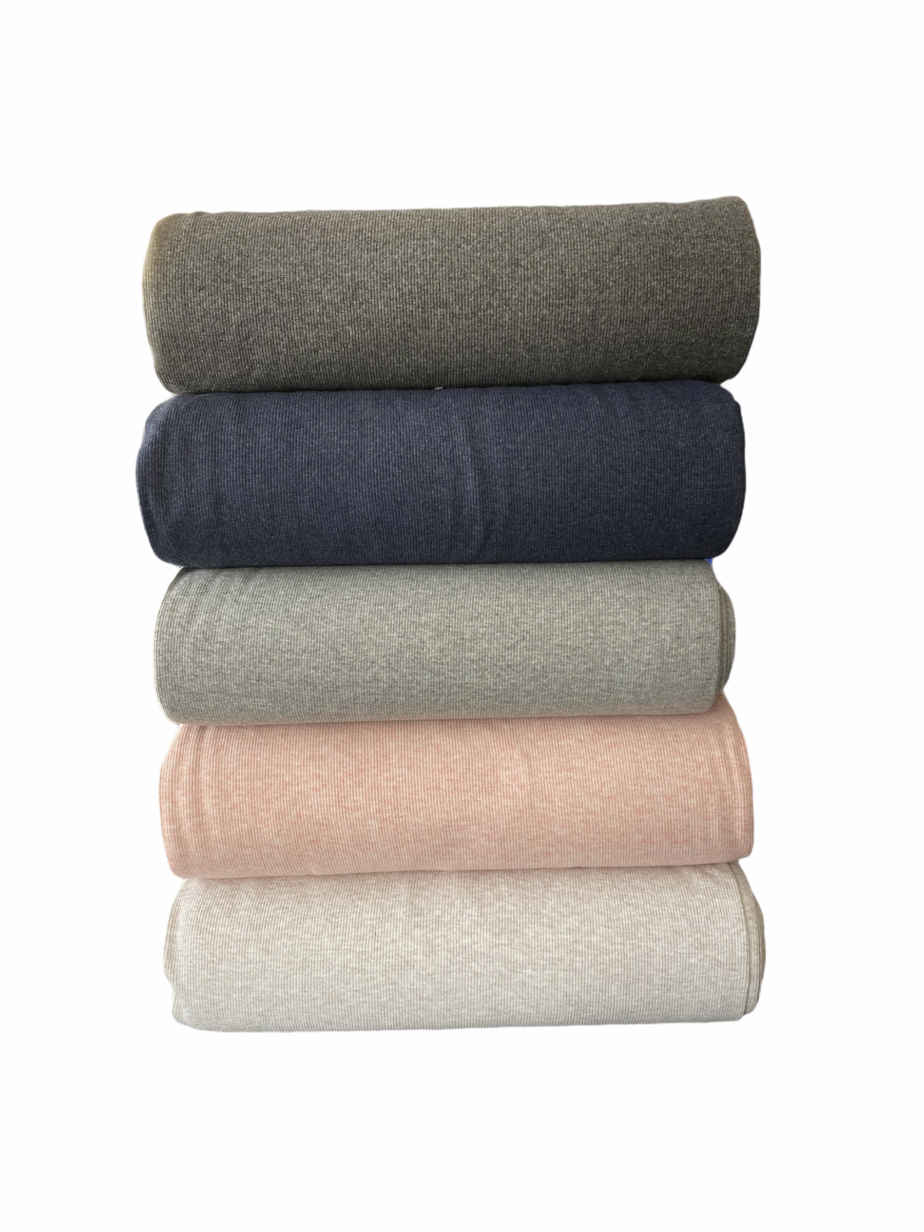 Bündchenstrick- beige meliert – Bild 3