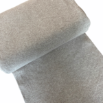 Bündchenstrick- beige meliert