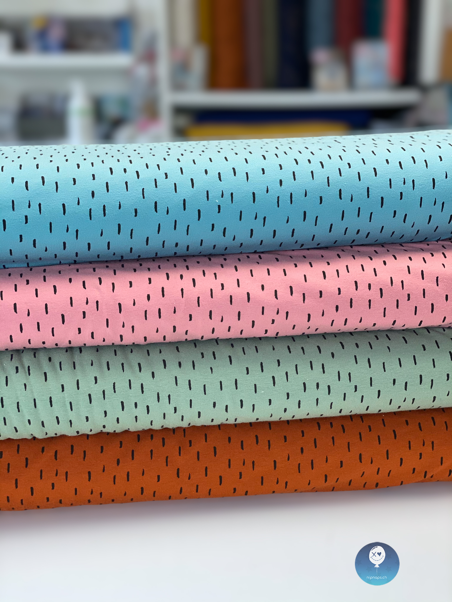 Bio Jersey- Dash blau – Bild 2