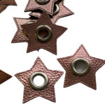 Fertigösen Paar Sterne- Rose Gold