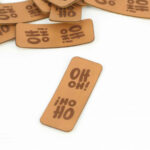 Kunstleder Faltlabel "Oh Oh!"