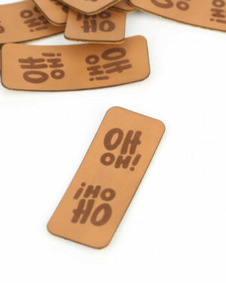 Kunstleder Faltlabel "Oh Oh!"
