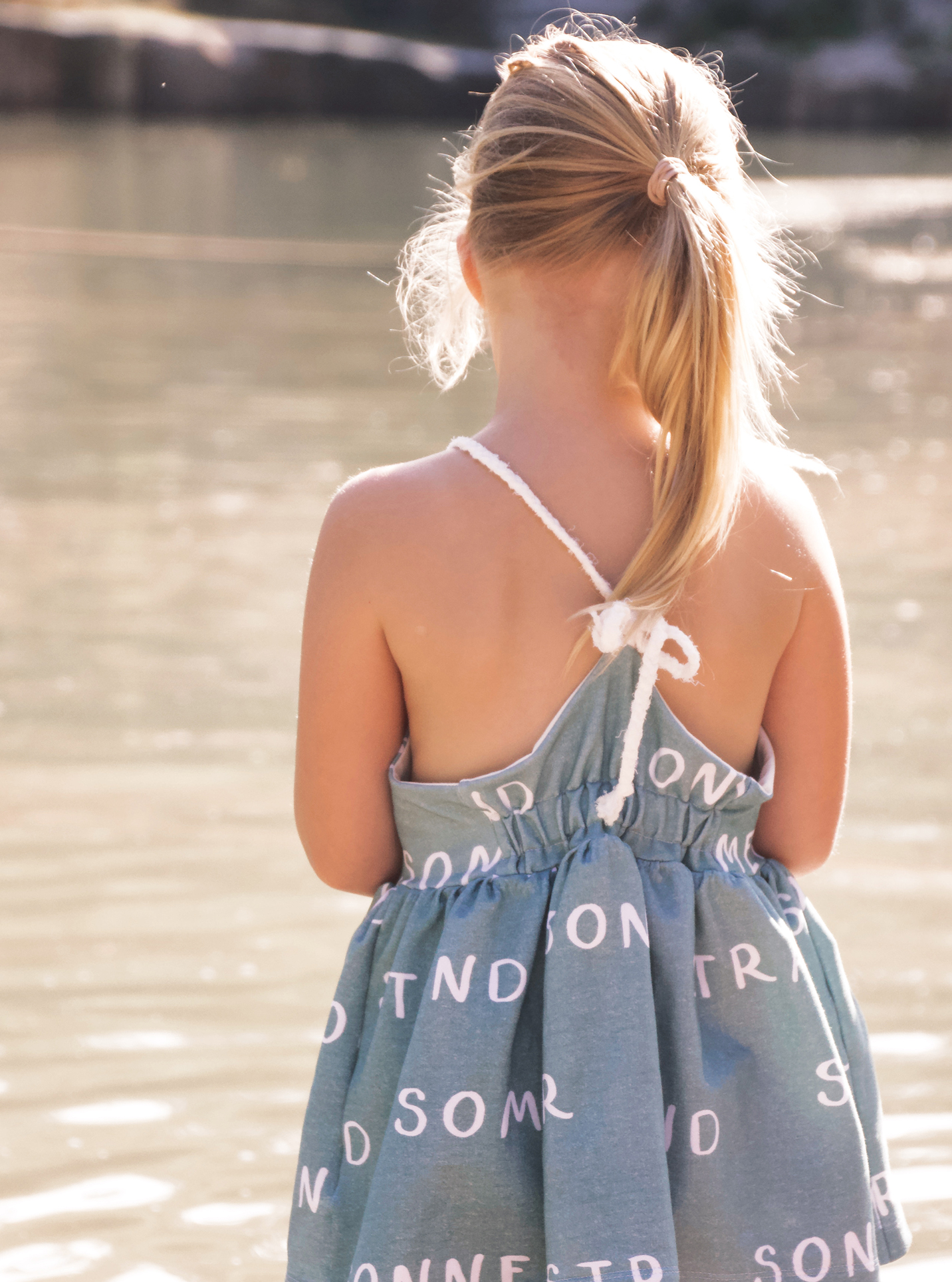 Hejhenri “Sommer Sonne Sand Strand” mint meliert - french terry – Bild 3