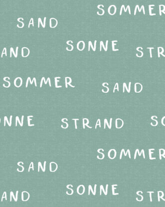 Hejhenri “Sommer Sonne Sand Strand” mint meliert - french terry