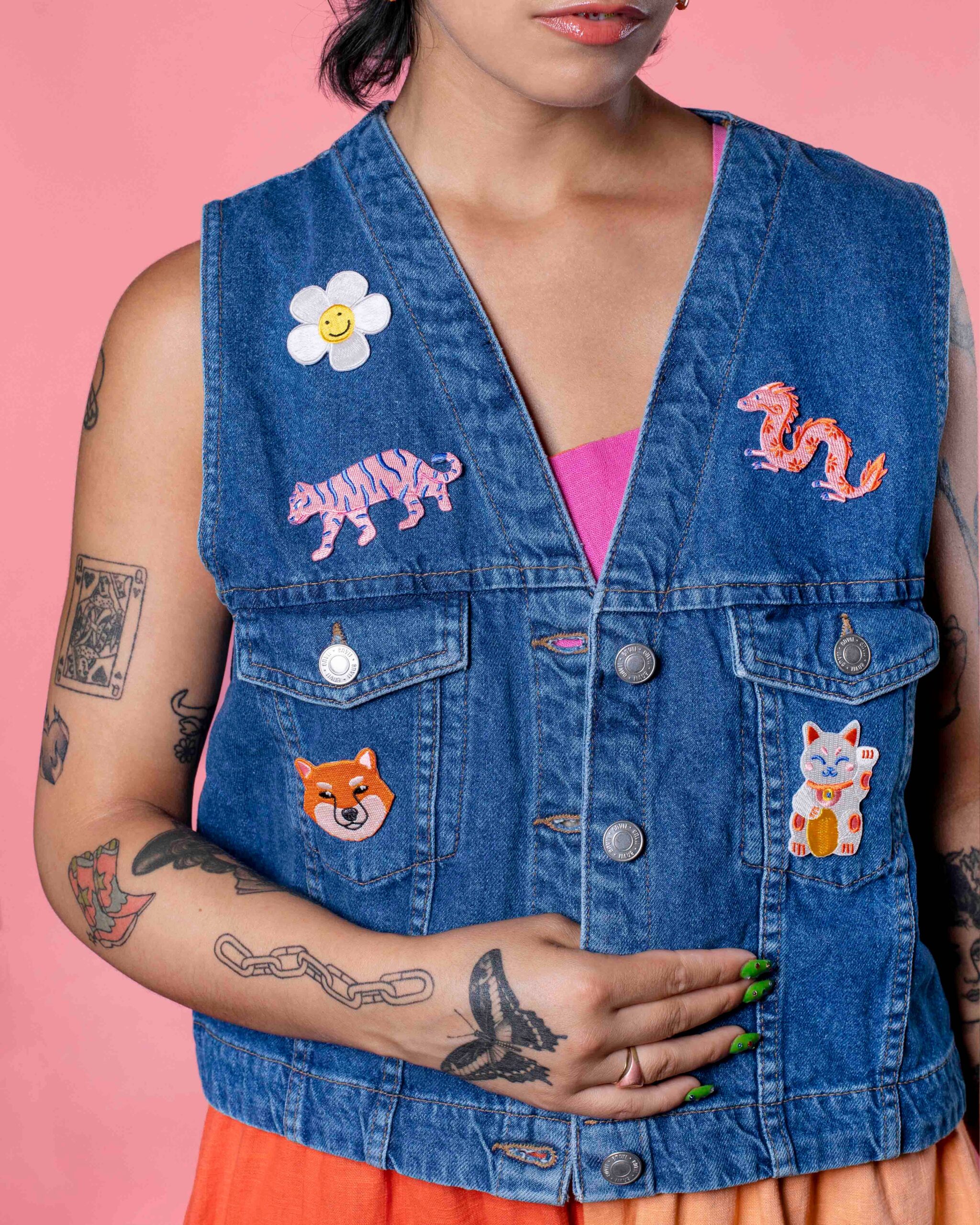 Bügelpatch "Lucky Cat" – Bild 2