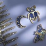 Bügelpatch Trio "Gold Insekts"