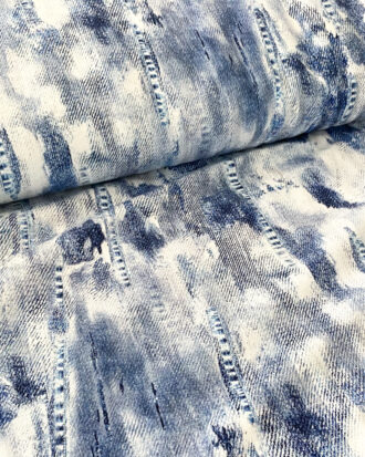 Sommersweat Stoffkids- ripped denim