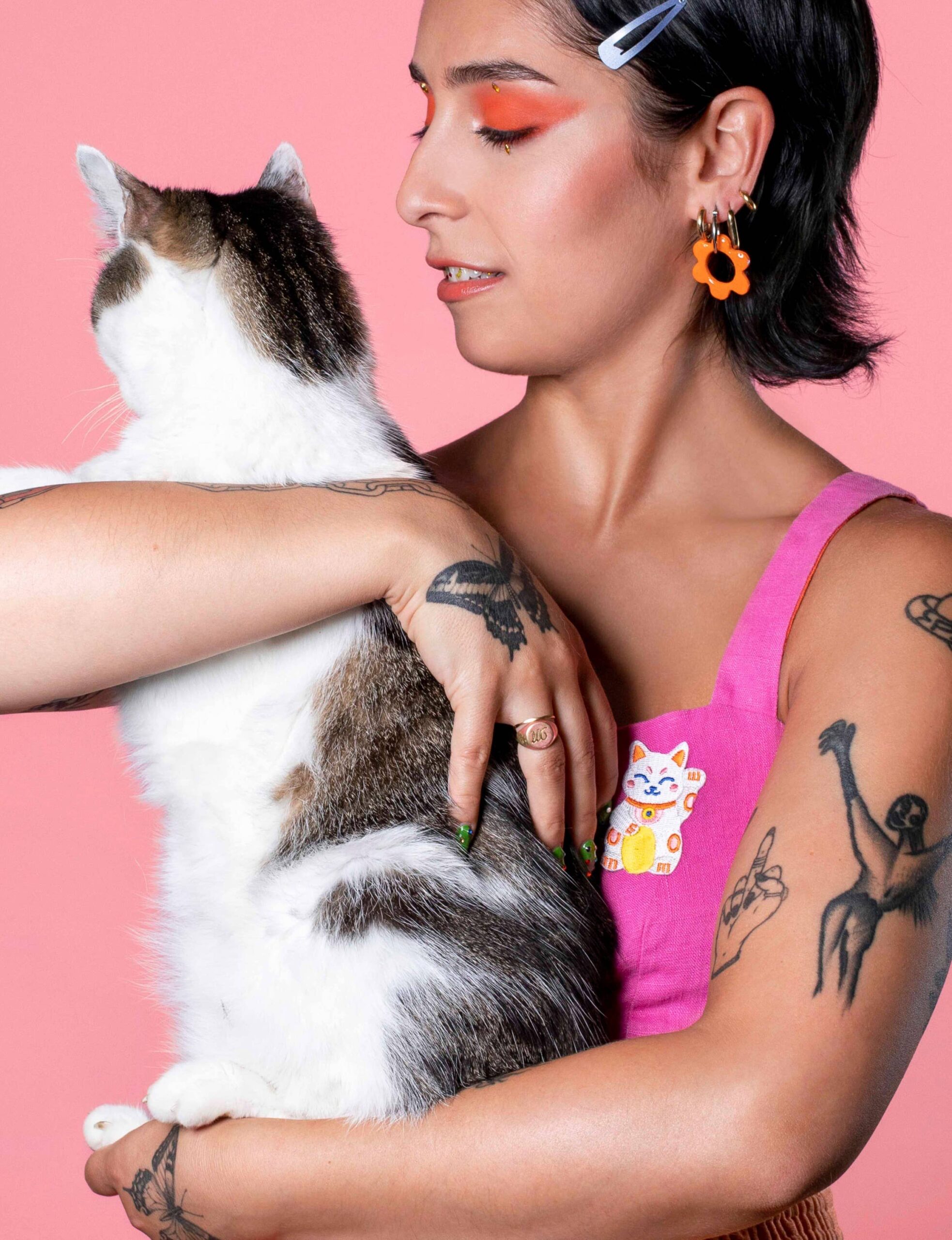 Bügelpatch "Lucky Cat" – Bild 3