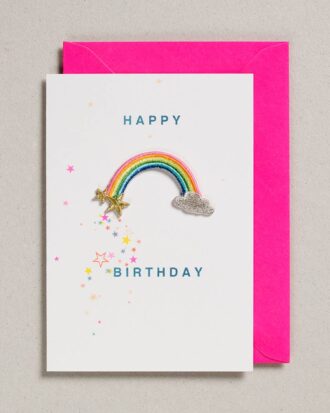 Patch  Birthday Card- Rainbow