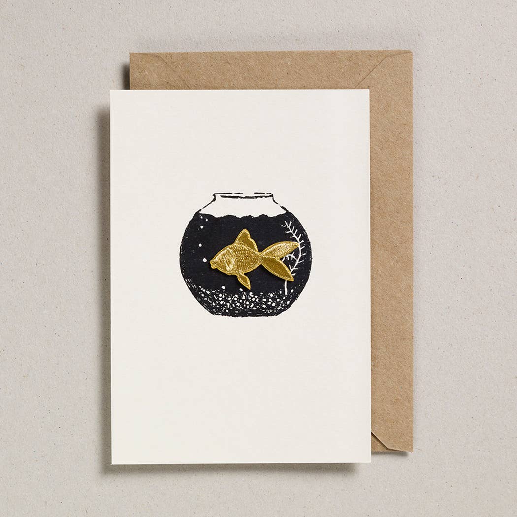 Patch Card- Gold Charm Goldfisch