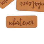 Label "whatever" Kunstleder