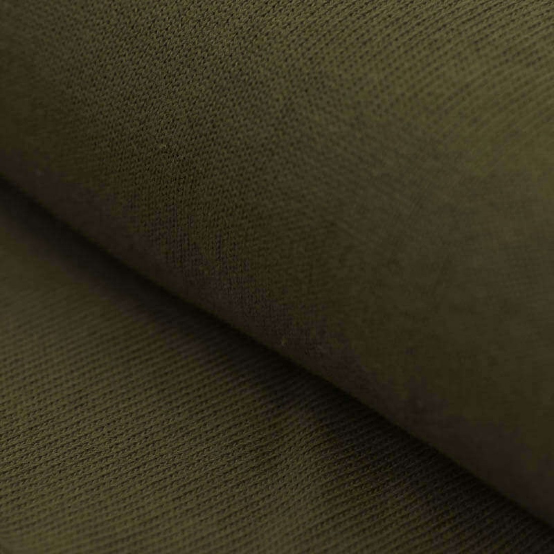 Baumwolle Strickstoff Khaki