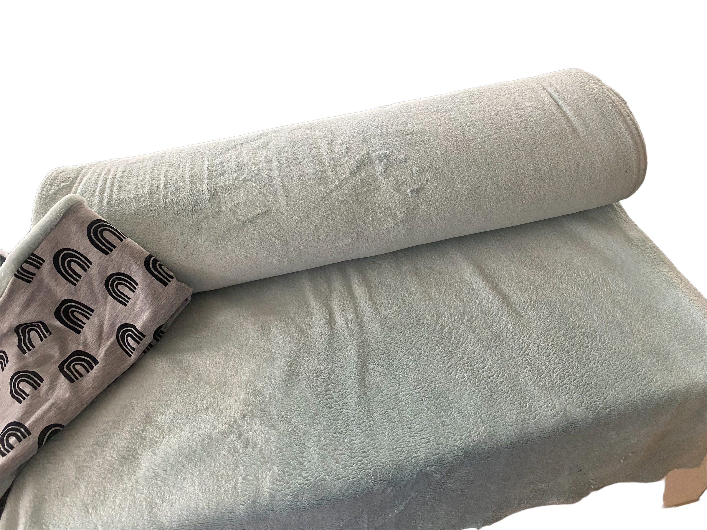 Wellness Fleece Stoff- mint – Bild 3