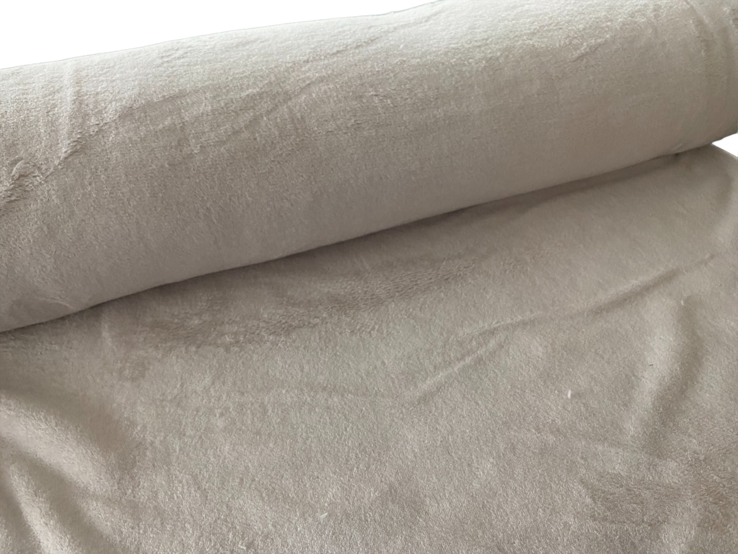 Wellness Fleece Stoff- beige