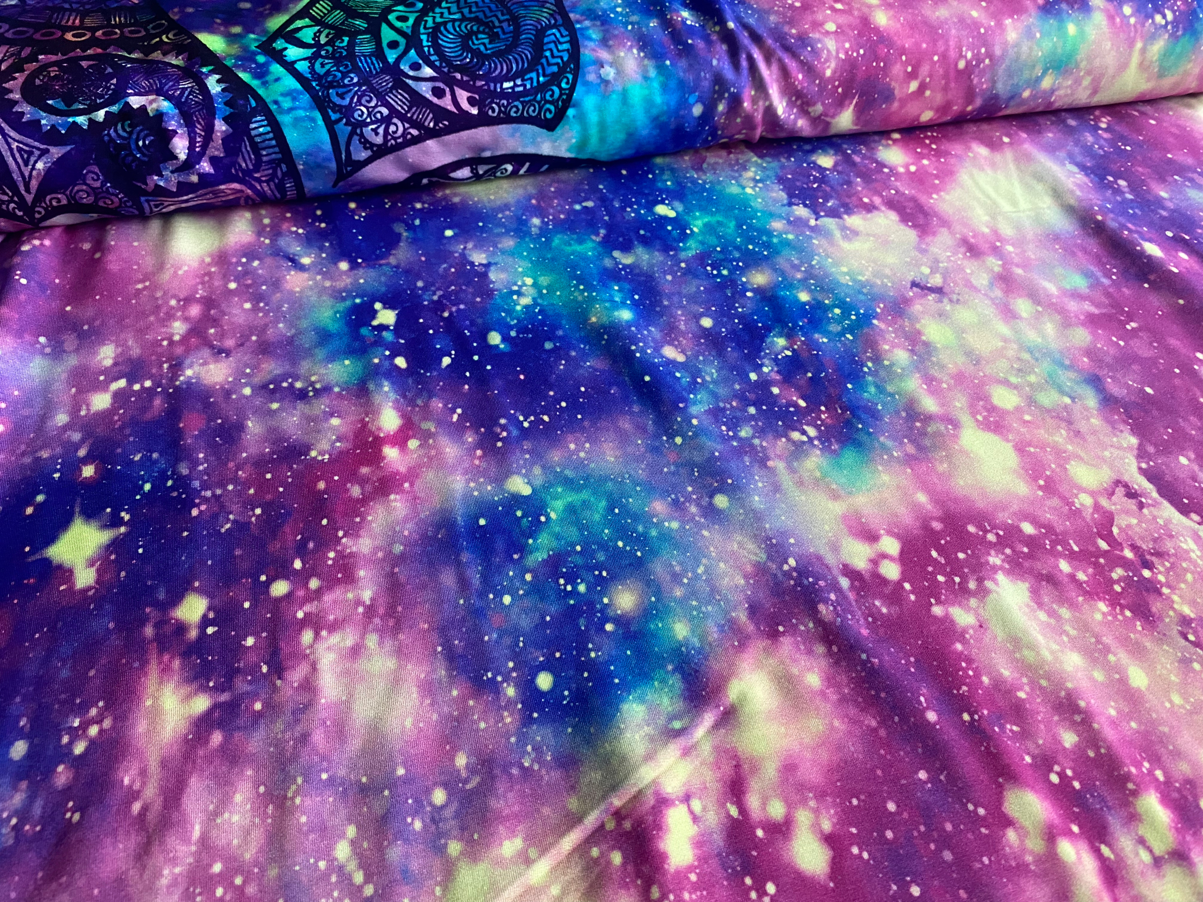 Stoffkids Viskose Jersey Mandala Lila – Bild 3