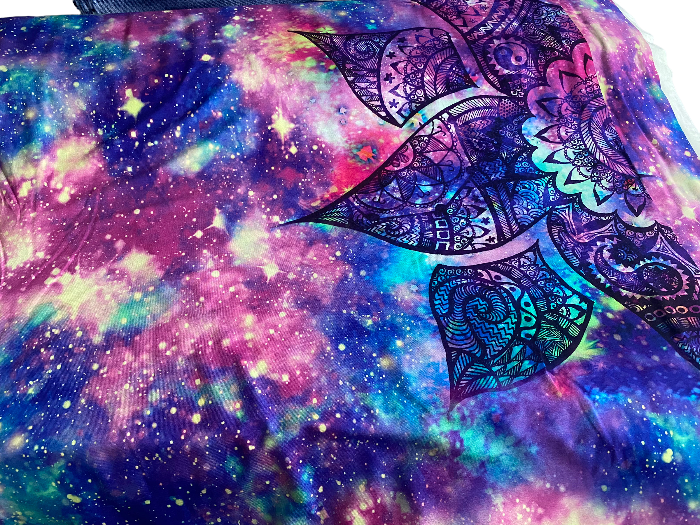 Stoffkids Viskose Jersey Mandala Lila – Bild 4