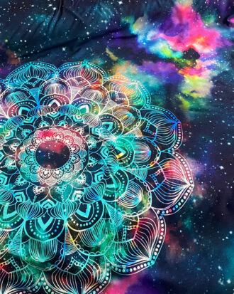 Stoffkids Viskose Jersey Mandala-blau