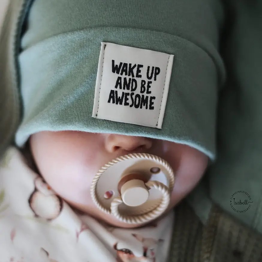 Weblabel *wake up and be awesome* - 4er Pack – Bild 2