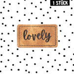 Kunstlederlabel - Lovely *iron-on*