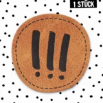 Kunstlederlabel - !!! *iron-on*