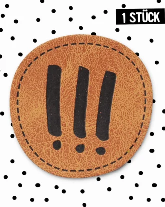 Kunstlederlabel - !!! *iron-on*