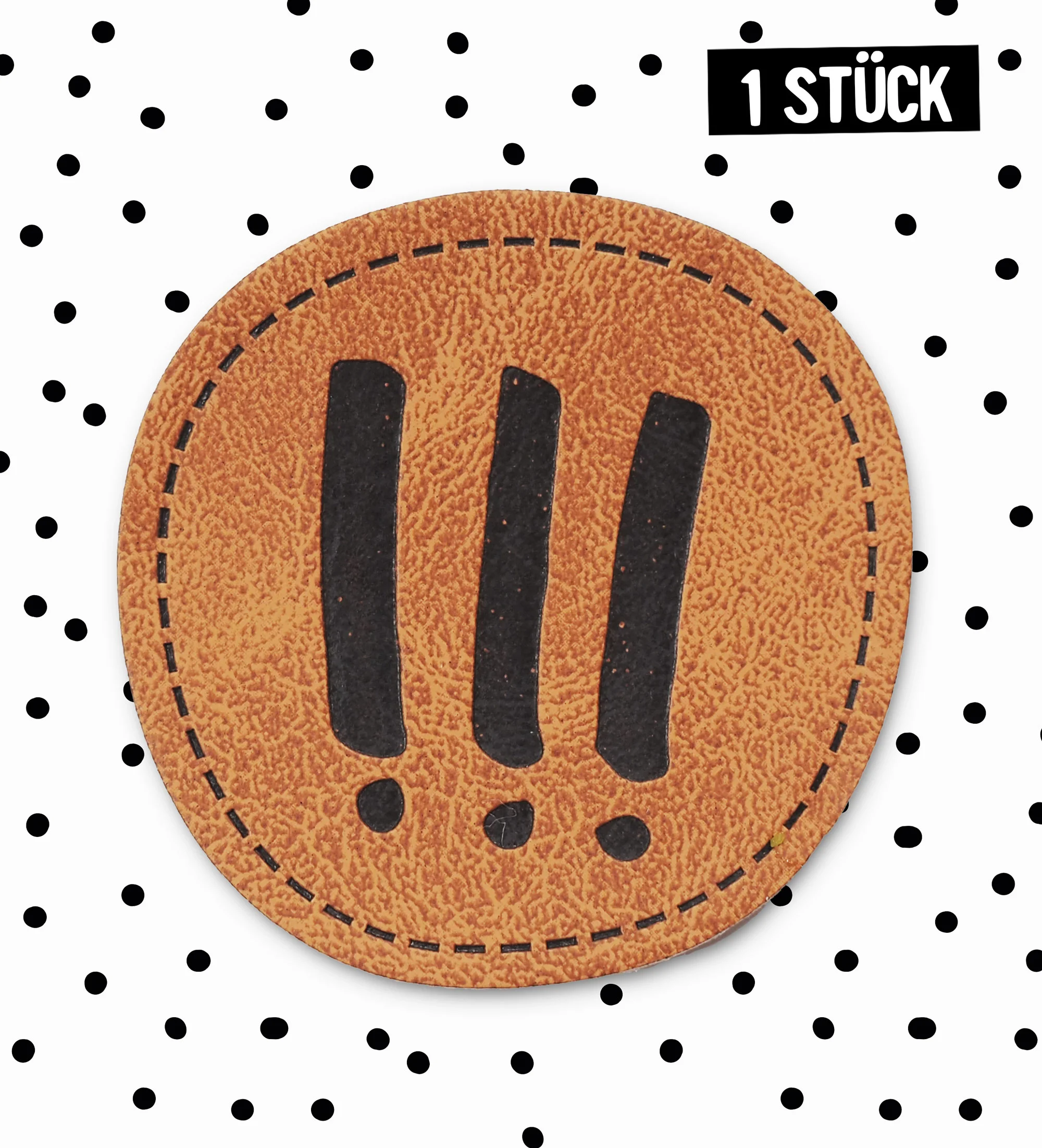 Kunstlederlabel - !!! *iron-on*