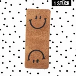 Klapp Kunstleder Label - Smile