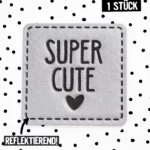 Reflektor Label - Super Cute *iron-on*