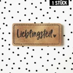 Kunstlederlabel - Lieblingsteil *iron-on*